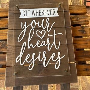 Wooden Wedding Sign